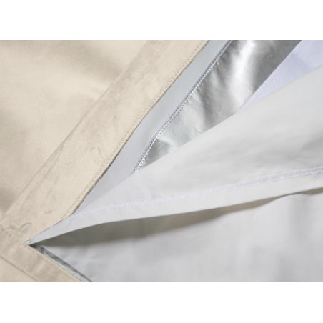 3-in-1 Ääntä vaimentava Lämpöä säätelevä Pimentävä Mittatilausverho Sametti Venise Beige MC15
