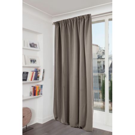 3-in-1 Ääntä vaimentava Lämpöä säätelevä Pimentävä verho Sametti Venise Taupe MC740